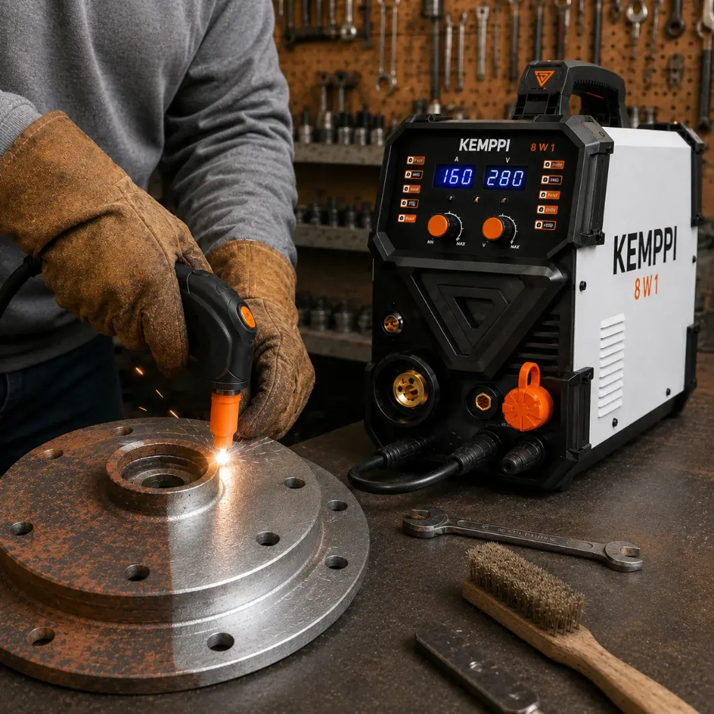 Kemppi 8 funkcij v enem aparatu